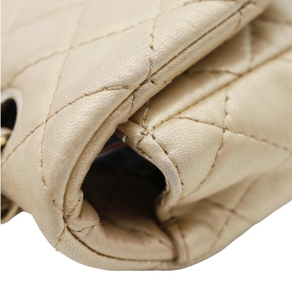 Chanel  Precious Jewel Single Flap Jumbo Leather Shoulder Bag Gold - Picture 8 of 16